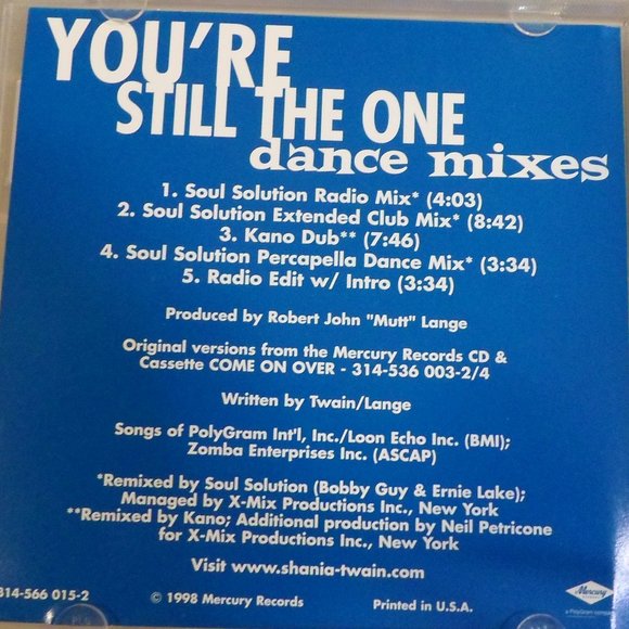 Shania Twain CD - You're Still the One - Dance - Picture 2 of 4